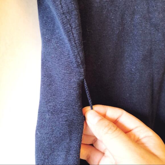 Pink Rose Navy Blue Long Sleeve Cardigan - Picture 6 of 7